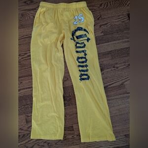 Corona Extra official TM lounge pajama pants yellow mens women's small (28-30)